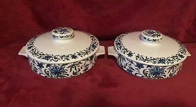 2 X MIDWINTER Pottery Spanish Garden Serving Dishes With Lids  - Tureens/Bowls • £14