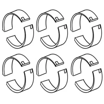 $141.99 • Buy 74007740 Six New Connecting Rod Bearings .010  Fits Allis Chalmers 180 185 190