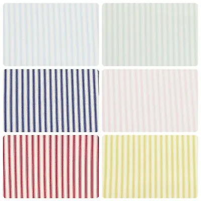 Ticking Stripes Printed 100% Cotton Poplin Fabric By Rose & Hubble Fashion Dress • £0.99