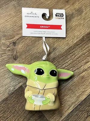 Hallmark Grogu Star Wars Mandalorian Decoupage Ornament Baby Yoda Christmas New • $11.50