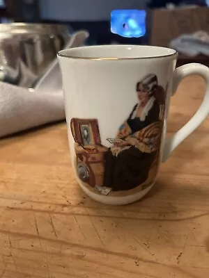 Set Of 5 Coffee Cups Mugs Vintage 1982 Norman Rockwell Museum Collection • $10