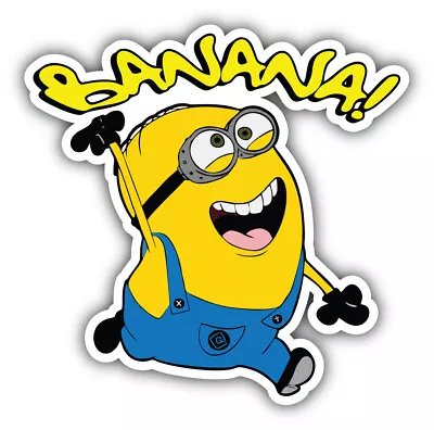 Minions Cartoon Banana Sticker Bumper Decal - ''SIZES'' • $3.75