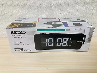 SEIKO Digital Flip Alarm Clock C3 DL213W White New Unopened Vintage Style • $97.82