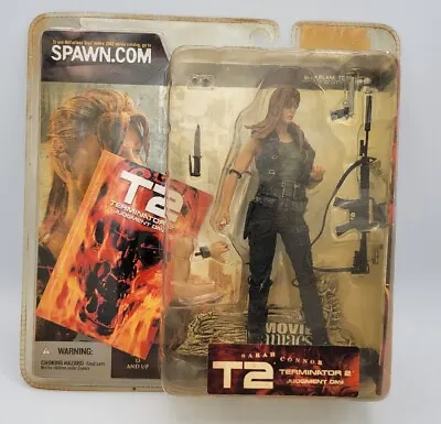McFarlane Movie Maniacs Terminator 2 T2 Judgment Day SARAH CONNOR NIB 2002 • $29.99