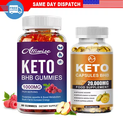 Keto Gummies Ketone Advanced Weight Loss Fat Burner Dietary Supplement Men Women • $10.89