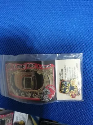 San Diego State Vs Miami NCAA Pin University 1990 Promotional Piece M&D • $9