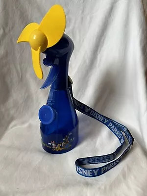 Disney Parks Mickey Mouse Water Misting Fan Spray Bottle With Lanyard TESTED • £12.31