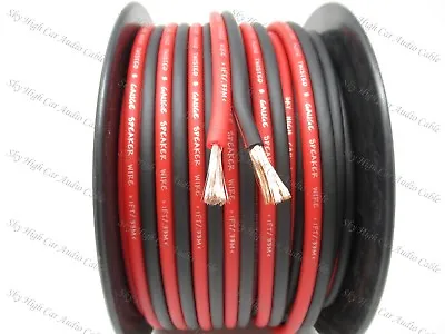 100 Ft TRUE 8 Gauge AWG RED/BLACK Sky High Car Audio Speaker Wire Car W/ Spool • $82.95