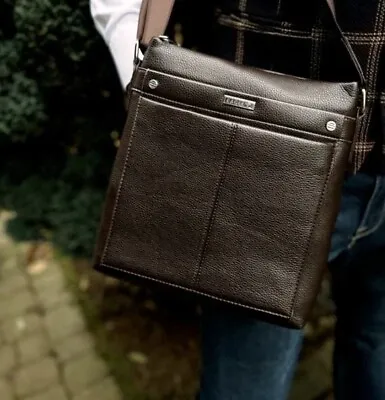 Eagle Leather Bag ~ For Student University ~ Business Men Shoulder Crossbody ~G • £10.99