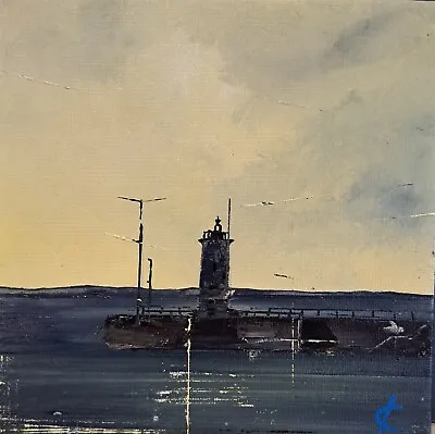 Anstruther Lighthouse.  Anstruther.  Fife. East Coast Scotland. Oil Painting.  • £25