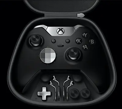 Working Microsoft Xbox One Black Elite Wireless Controller Series 1 MODEL1698 • $119.99