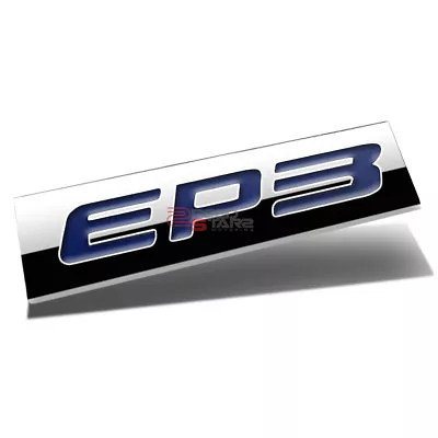 3d Polished Blue Letters Ep3 Metal Emblem Decal Logo Trim Badge 3m Adhesive • $6.88