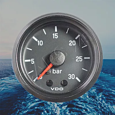 VDO Vision Cockpit Mechanical Pressure Gauge 30 BAR 52mm 150-035-009G • $64.60