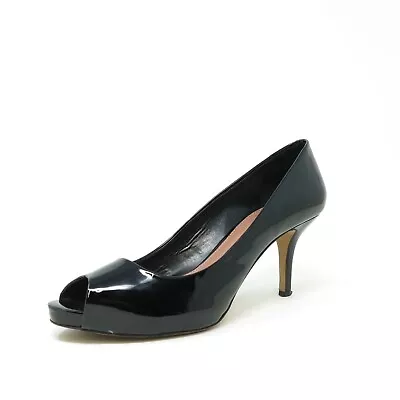 Vince Camuto Kira Pump Women's 9.5 N Black Patent Peep Toe Platform Heels • $29.99