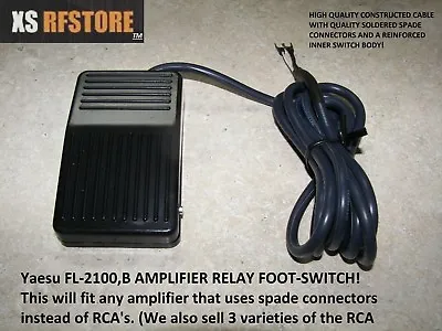 Yaesu Fl-2100/ B/ F Amp Relay Foot Switch! Heavy Duty6' Economical Free Ship! • $34.93