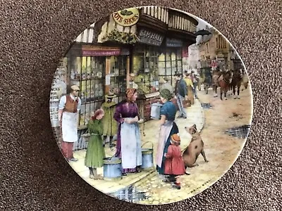 The Milkmaid  Collectors Plate By   Brian Eden       1991    Davenport Pottery • £3.89