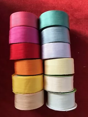 May Arts 32mm 100% Silk Ribbon Sold Per Metre • £2.99