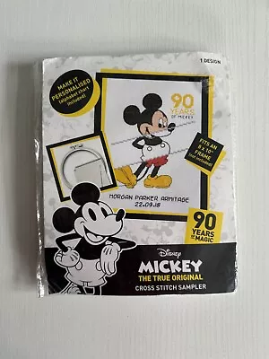 New Disney Mickey Mouse - Cross Stitch Sampler Kit • £5