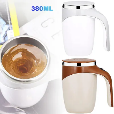 £7.03 • Buy Magnetic Auto Self Stirring Mug Stainless Steel Mixing Milk Tea Coffee Cup Lazy