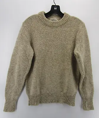 VINTAGE Woolrich Sweater Women Large Brown Wool Pullover Crewneck 80s 90s Preppy • $33.14