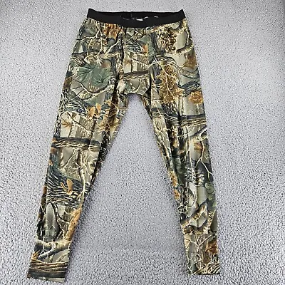 Cabelas Tight Mens Large Green Camo Base Layer Outdoor Hunting Hiking 29x25 • $7.99