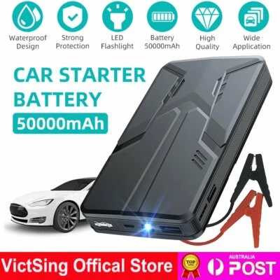 $53.39 • Buy 50000mAh Car Jump Starter USB Battery Power Bank 12V Emergency Booster Charger