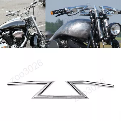 1'' Motorcycle Handlebars Z Bar Drag Bars For Honda Shadow VT 1100 750 VLX 600 • $59.36