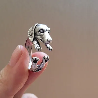 Dachshund Dog Rings - Silver - Adjustable (R12) • $8.99