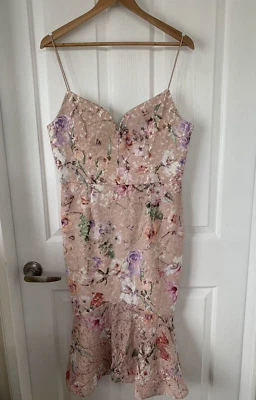 $49.95 • Buy Ladies Forever New Lace Floral Dress Size 14