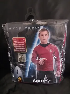 Star Trek Costumes Adult Medium Star Fleet Uniform Scotty Red Shirt • $19.99