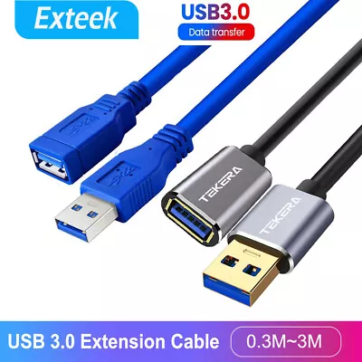 $7.99 • Buy SuperSpeed USB 3.0 Male To Female Data Cable Extension Cord For Laptop PC Camera