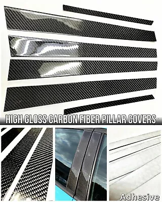 Window Pillar Panel Covers 6pcs REAL CARBON FIBER Fits 03-06 V35 G35 350GT Sedan • $129