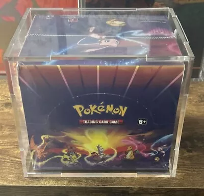 Pokémon Kanto Power Tin Display Box W/ 10 Tins SEALED ENGLISH /w Acrylic Case!!! • $499
