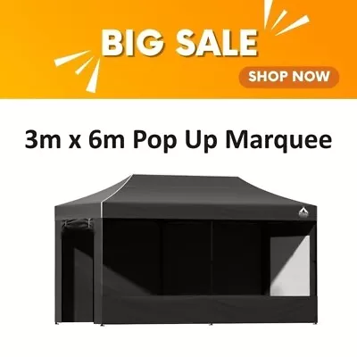 Gazebo 3X6 Pop Up Marquee Folding Tent Wedding Gazebos Camping Outdoor Shade Can • $363.85