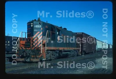 Original Slide Texas-Mexican Railway GP9 853 W/Train Laredo TX 1987 • $7.99