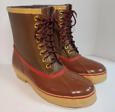Vintage Kiks Snow Boots Men's Size 12 Steel Shank Snow Mud Pac Boots  • $34.88