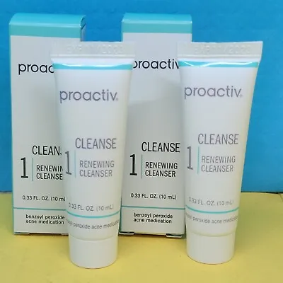 X2 PROACTIV Cleanse Renewing Cleanser Travel Size 0.33 Oz Each Brand New In Box  • $10.19