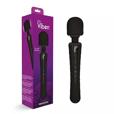 Viben Obsession - Intense Handheld Vibrating Wand Massager - Purple/Black • $95