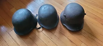 Two Ww2 German Heer M40 And Wwi M16 Helmets • $799