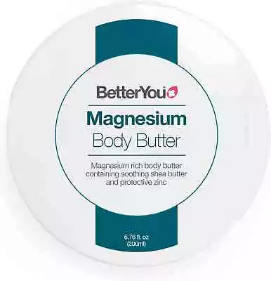 Premium Magnesium Skin Body Butter Natural Source Of Chloride Moisturising 200ml • £11.38