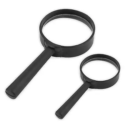 70mm Magnifying Glass Jeweller Loupe Reading Handheld Pocket Lens Sewing 2pcs • £4.35