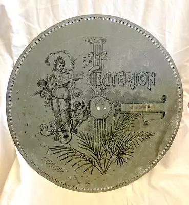 Criterion Music Box Record  15 3/4 Disc He Leadeth Me 4094 • $35