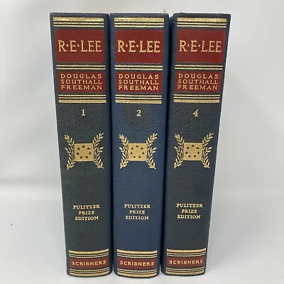 1936 R. E. Lee A Biography Pulitzer Prize Edition Douglas Freeman Volumes 1 2 4 • $100