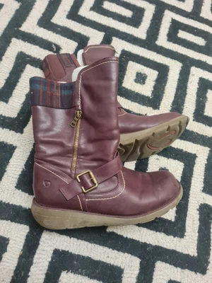 £30 • Buy  Heavenly Feet Burgundy Women Boots Size 8uk Express Shipping 