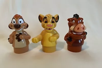 MEGA BLOKS Block Buddies Disney The Lion King Simba Timon & Pumba Set Of 3 • $7.99