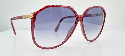 Vintage Silhouette M3033 Burgundy Oval Oversized Sunglasses Frames Austria • $48.95