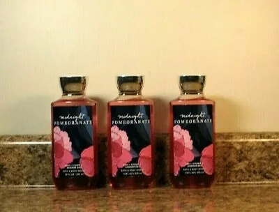 Bath & Body Works Shower Gel Midnight Pomegranate LOT Of 3 NEW • $69.95