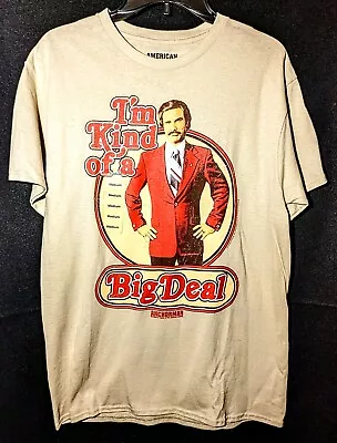 ANCHORMAN: The Legend Of Ron Burgundy I'm Kind Of A Big Deal Size Medium T-Shirt • $21.53