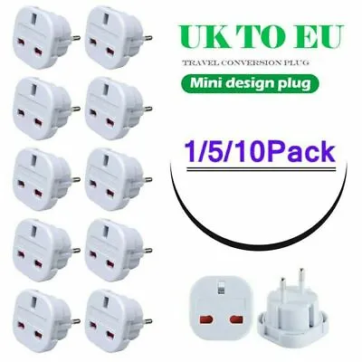 £6.07 • Buy Europe European Outlet Connector UK To EU Converter Socket Plug Travel Adapter