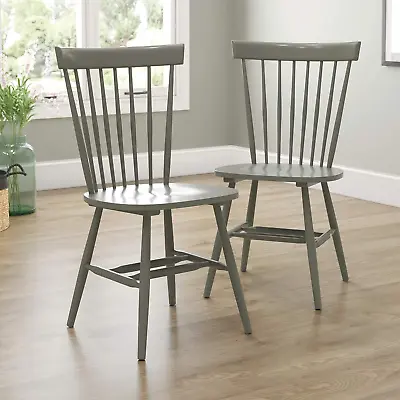 New Grange Spindle Back Chairs L: 20.47  X W: 21.26  X H: 36.22  Pewter Green • $237.99